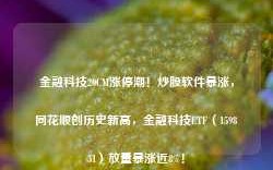 金融科技20CM涨停潮！炒股软件暴涨，同花顺创历史新高，金融科技ETF（159851）放量暴涨近8%！