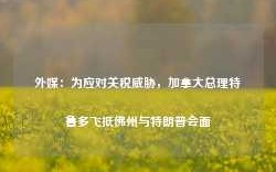 外媒：为应对关税威胁，加拿大总理特鲁多飞抵佛州与特朗普会面