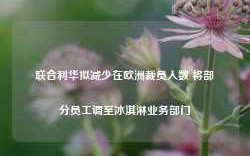 联合利华拟减少在欧洲裁员人数 将部分员工调至冰淇淋业务部门