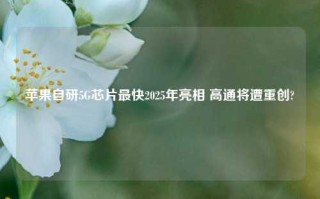 苹果自研5G芯片最快2025年亮相 高通将遭重创?