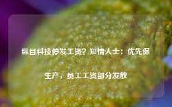 纵目科技停发工资？知情人士：优先保生产，员工工资部分发放