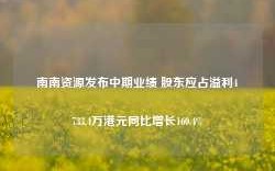 南南资源发布中期业绩 股东应占溢利4733.4万港元同比增长160.4%