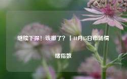 继续下探！该撤了？丨11月15日市场情绪指数