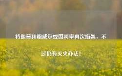 特朗普和鲍威尔或因利率再次掐架，不过仍有灭火办法！