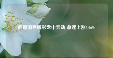 佩恩国民博彩盘中异动 急速上涨5.06%