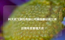 科大讯飞股份有限公司高级副总裁江涛出席年度管理大会