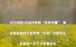 中日两国9月减持美债“各有考量”  黄金储备增持节奏放缓“无碍”中国外汇储备资产多元化配置进程