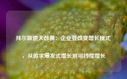 拜尔斯道夫薛薇：企业要改变增长模式，从追求爆发式增长到可持续增长