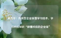 宋志平：传统型企业家要学习技术、学习科技知识“做懂科技的企业家”