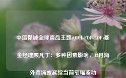 中信保诚全球商品主题(QDII-FOF-LOF)基金经理顾凡丁：多种因素影响，12月海外市场或延续当前窄幅波动