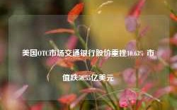 美国OTC市场交通银行股价重挫10.63% 市值跌56.55亿美元