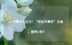 一日暴亏千亿元！“世纪大爆仓”主角，被判21年？