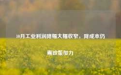 10月工业利润降幅大幅收窄，降成本仍需政策加力