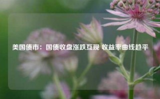 美国债市：国债收盘涨跌互现 收益率曲线趋平