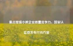 重点增强小微企业质量竞争力，国家认监委发布行动方案