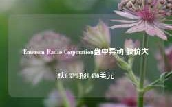 Emerson Radio Corporation盘中异动 股价大跌6.32%报0.430美元