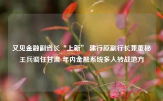 又见金融副省长“上新” 建行原副行长兼董秘王兵调任甘肃 年内金融系统多人转战地方