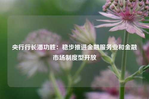 央行行长潘功胜：稳步推进金融服务业和金融市场制度型开放-第1张图片-热门旅游目的地推荐-旅游攻略