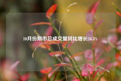 10月份期市总成交量同比增长26.3%-第1张图片-热门旅游目的地推荐-旅游攻略