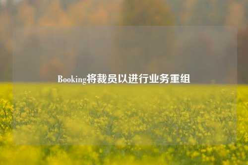 Booking将裁员以进行业务重组-第1张图片-热门旅游目的地推荐-旅游攻略