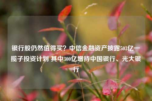 银行股仍然值得买？中信金融资产披露503亿一揽子投资计划 其中300亿增持中国银行、光大银行-第1张图片-热门旅游目的地推荐-旅游攻略