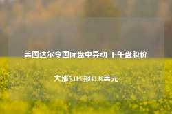 美国达尔令国际盘中异动 下午盘股价大涨5.11%报43.18美元-第1张图片-热门旅游目的地推荐-旅游攻略