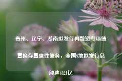 贵州、辽宁、湖南拟发行再融资专项债置换存量隐性债务，全国9地拟发行总额逾4821亿-第1张图片-热门旅游目的地推荐-旅游攻略