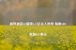 格林酒店Q3营收3.57亿元人民币 每股ADS收益0.13美元-第1张图片-热门旅游目的地推荐-旅游攻略