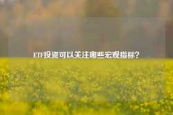 ETF投资可以关注哪些宏观指标？-第1张图片-热门旅游目的地推荐-旅游攻略