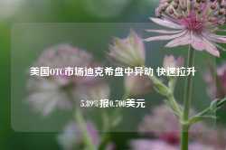 美国OTC市场迪克希盘中异动 快速拉升5.89%报0.700美元-第1张图片-热门旅游目的地推荐-旅游攻略