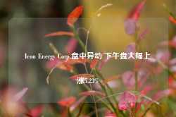 Icon Energy Corp.盘中异动 下午盘大幅上涨5.23%-第1张图片-热门旅游目的地推荐-旅游攻略