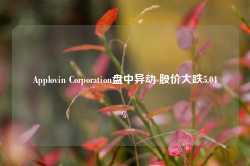 Applovin Corporation盘中异动 股价大跌5.04%-第1张图片-热门旅游目的地推荐-旅游攻略