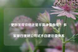 更好发现价格还是平滑净值曲线？ 多家银行理财公司试水自建估值体系-第1张图片-热门旅游目的地推荐-旅游攻略