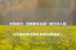 中信银行：控股股东及其一致行动人因可转债转股持股比例被动稀释超1%-第1张图片-热门旅游目的地推荐-旅游攻略