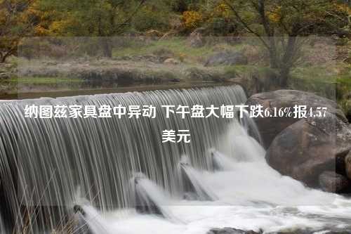 纳图兹家具盘中异动 下午盘大幅下跌6.16%报4.57美元