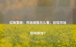 招商策略：市场调整怎么看，后续市场如何演绎？