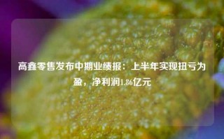 高鑫零售发布中期业绩报：上半年实现扭亏为盈，净利润1.86亿元