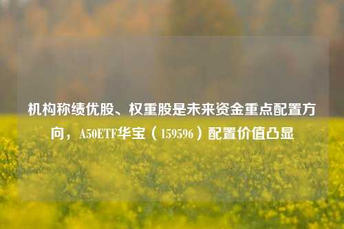 机构称绩优股、权重股是未来资金重点配置方向，A50ETF华宝（159596）配置价值凸显-第1张图片-热门旅游目的地推荐-旅游攻略